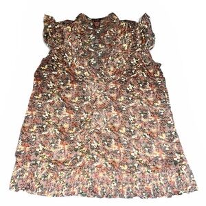 Y2K DMBM Floral Flowy Sleeveless Size Medium Blouse